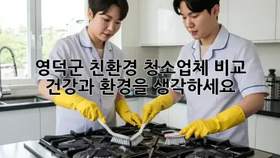 영덕군 친환경 청소업체 비교: 건강과 환경을 생각하세요!