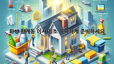 화성 황계동 이사 청소, 똑똑하게 준비하세요! ✨